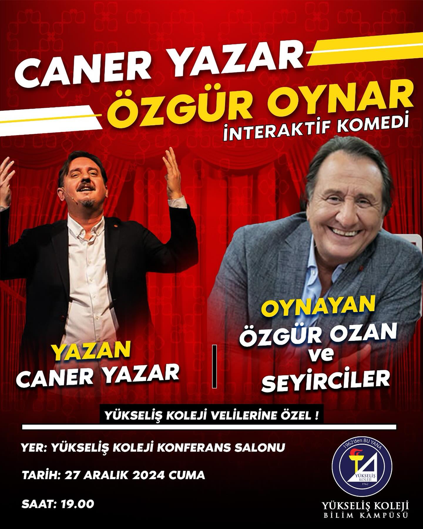 🎭 CANER YAZAR ÖZGÜR OYNAR – İNTERAKTİF KOMEDİ OYUNU 🎭