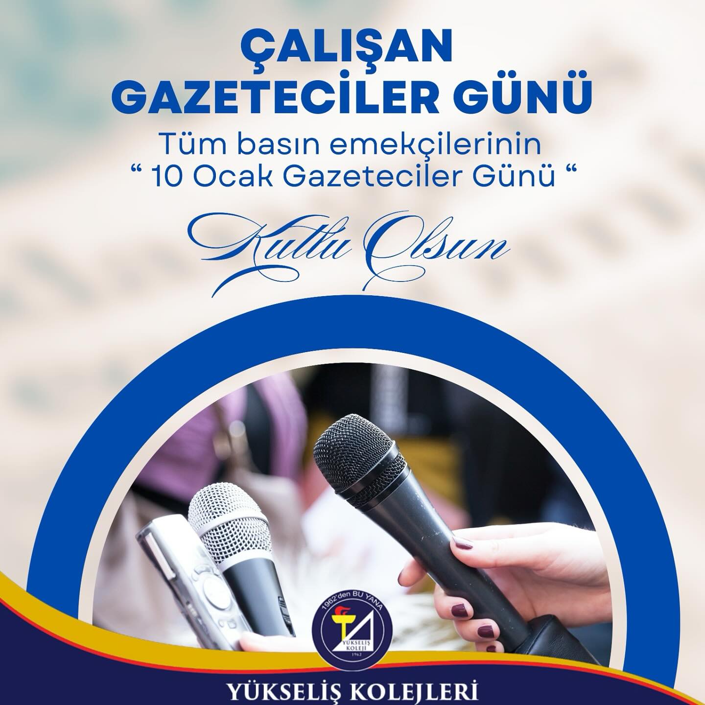 Tüm Basın Emekçilerinin “10 Ocak Gazeteciler Günü” Kutlu Olsun.