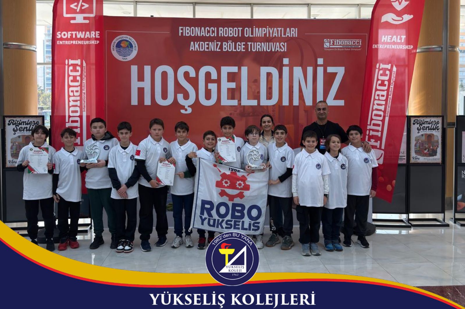 🔹 Yükseliş Koleji Öğrencilerinden Fibonacci Ulusal Robot Olimpiyatlarında Büyük Başarı! 🔹