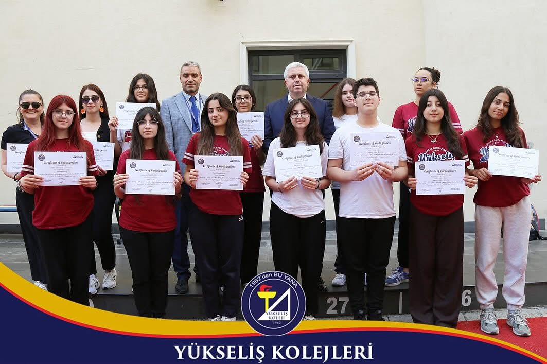Yükseliş Koleji Bilim bilim Kampüsü öğrencileri 28 şubat 1 mart arasında Ankara ‘da katıldıkları MUN konferans  sertifikalarını aldı.