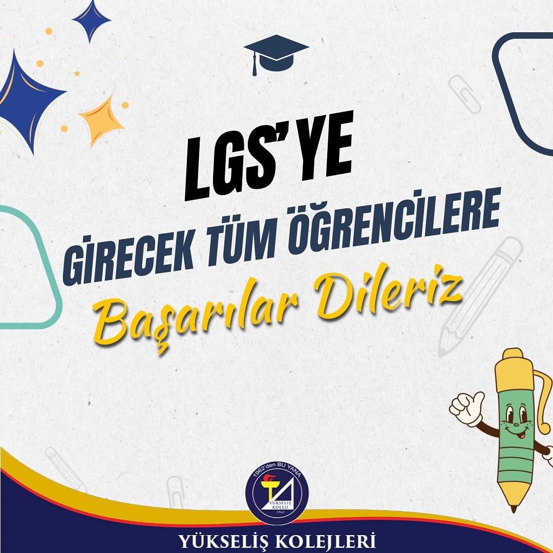 Lgs’ye girecek tüm öğrencilere başarılar dileriz.