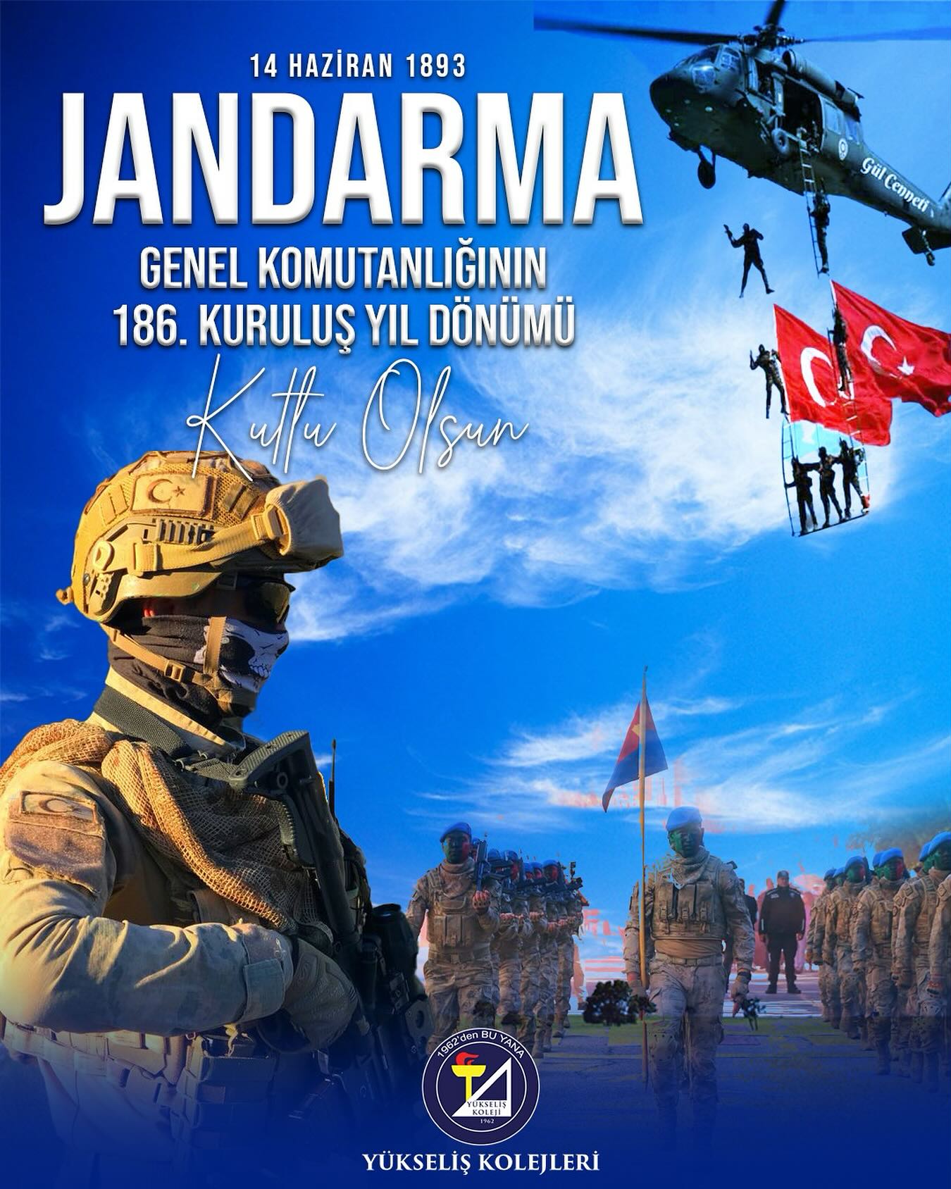 Jandarma Genel Komutanlığının 186. Kuruluş Yıl Dönümü Kutlu Olsun !