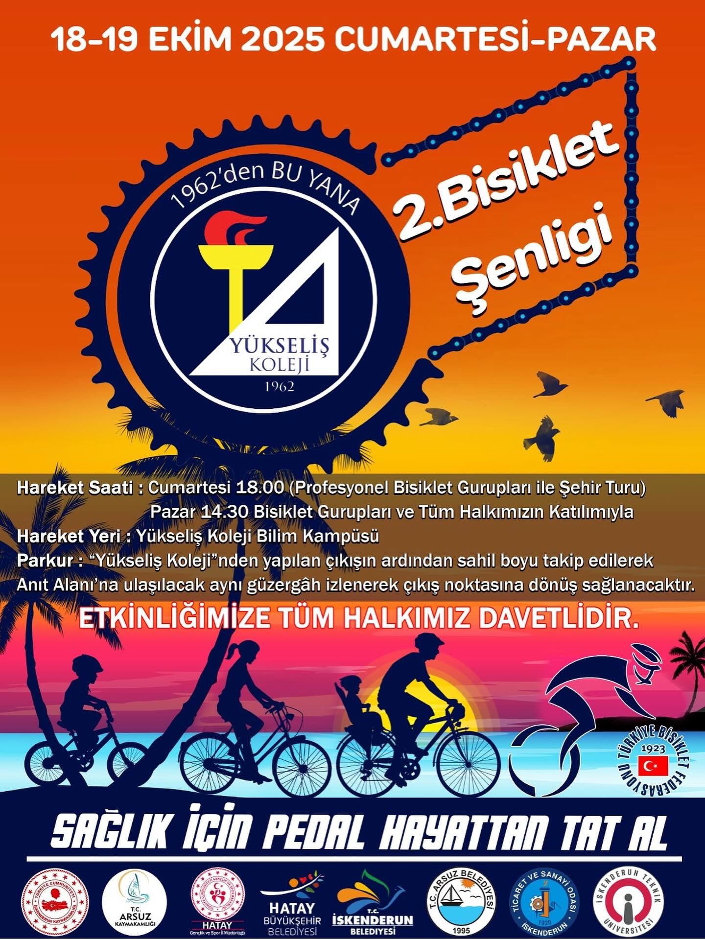 YÜKSELİŞ KOLEJİ 2. ULUSAL BİSİKLET FESTİVALİ BAŞLIYOR 🚴‍♂️✨
