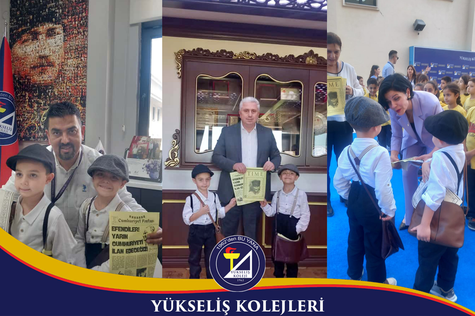 Yükseliş Koleji Anasınıfı öğrencilerimiz, Cumhuriyetimizin ilan edilişini canlandıran anlamlı bir mizansenle tüm okula unutulmaz anlar yaşattı. 🇹🇷