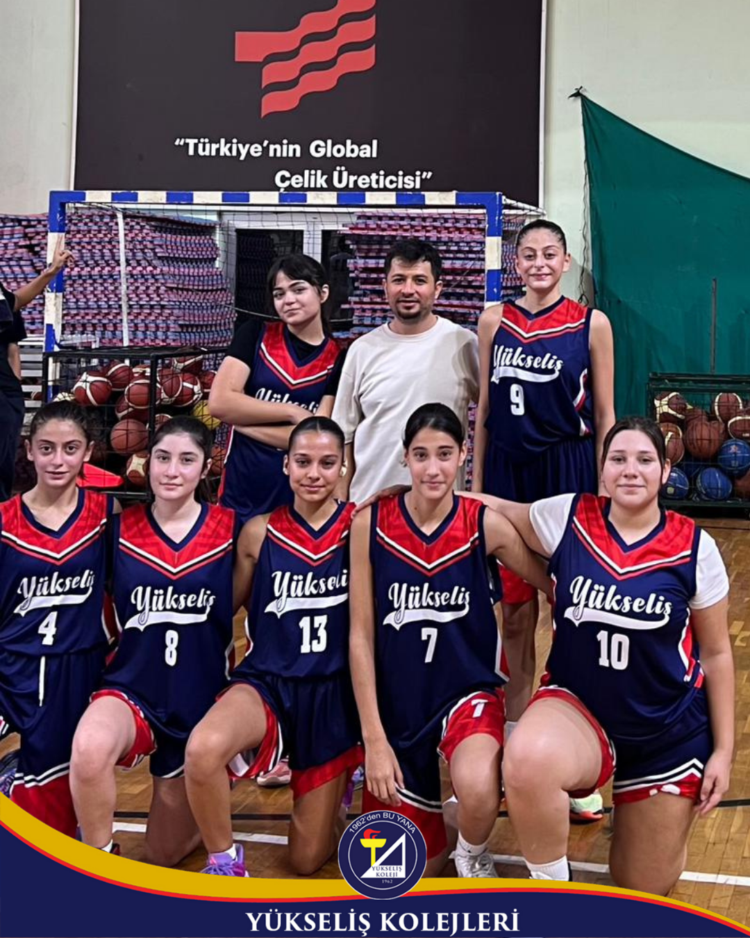🏀 Yükseliş Koleji Kız Lise Basketbol Takımından Cumhuriyet Kupası’na Galibiyetli Başlangıç! 🇹🇷