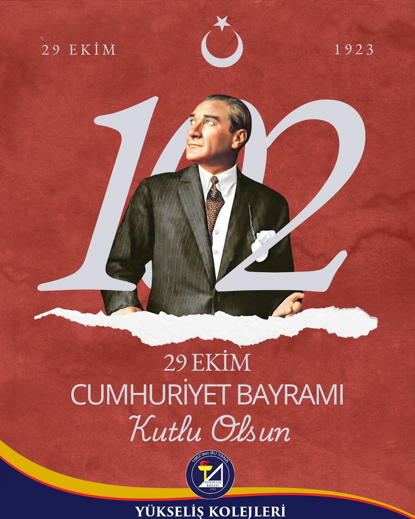 29 Ekim Cumhuriyet Bayramı Kutlu Olsun !
