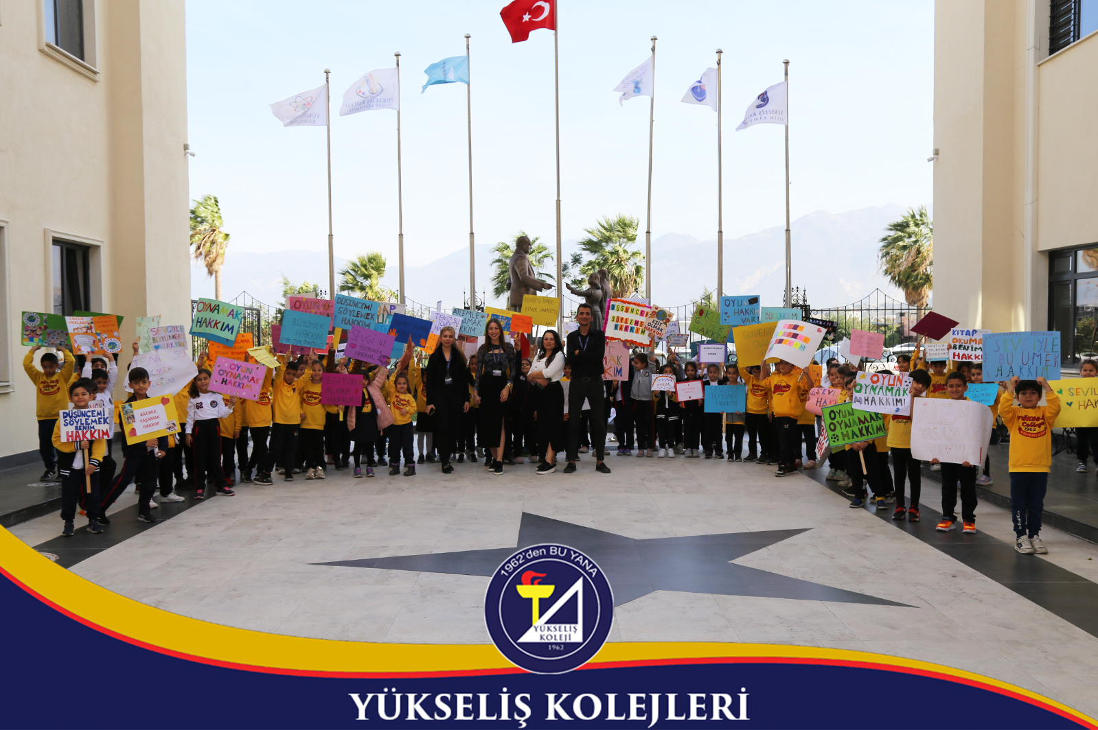 Yükseliş Koleji 1. Sınıf öğrencileri, 20 Kasım Dünya Çocuk Hakları Günü’nü büyük bir coşkuyla kutladı.