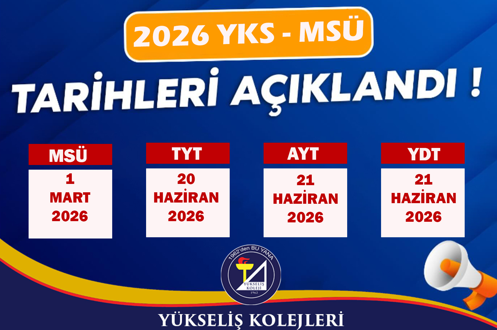 2026 Yks Tarihleri Açıklandı !