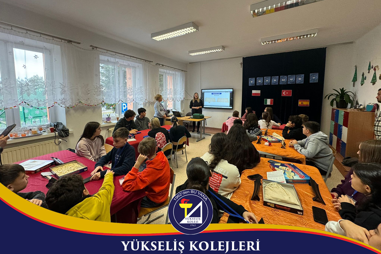 🎄🔬 Erasmus’ta 2. Gün: STEM ile Dolu Dolu Bir Gün! 🌍✨