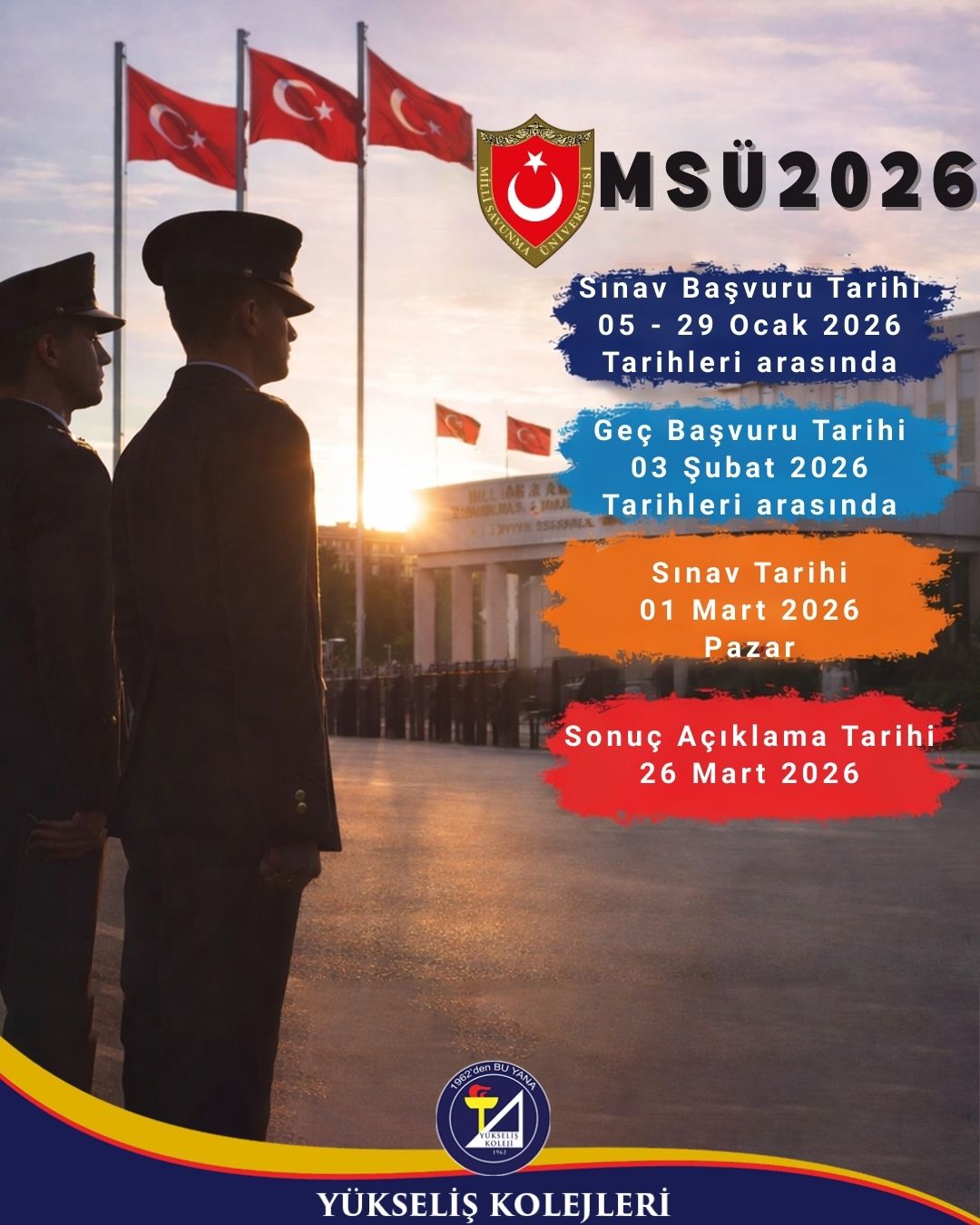 MSÜ 2026 TARİHLERİ !