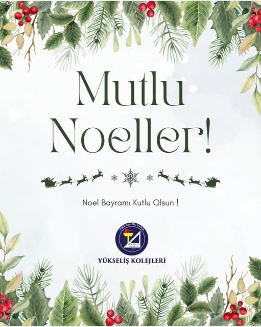 Mutlu Noeller ! Noel Bayramı Kutlu Olsun.