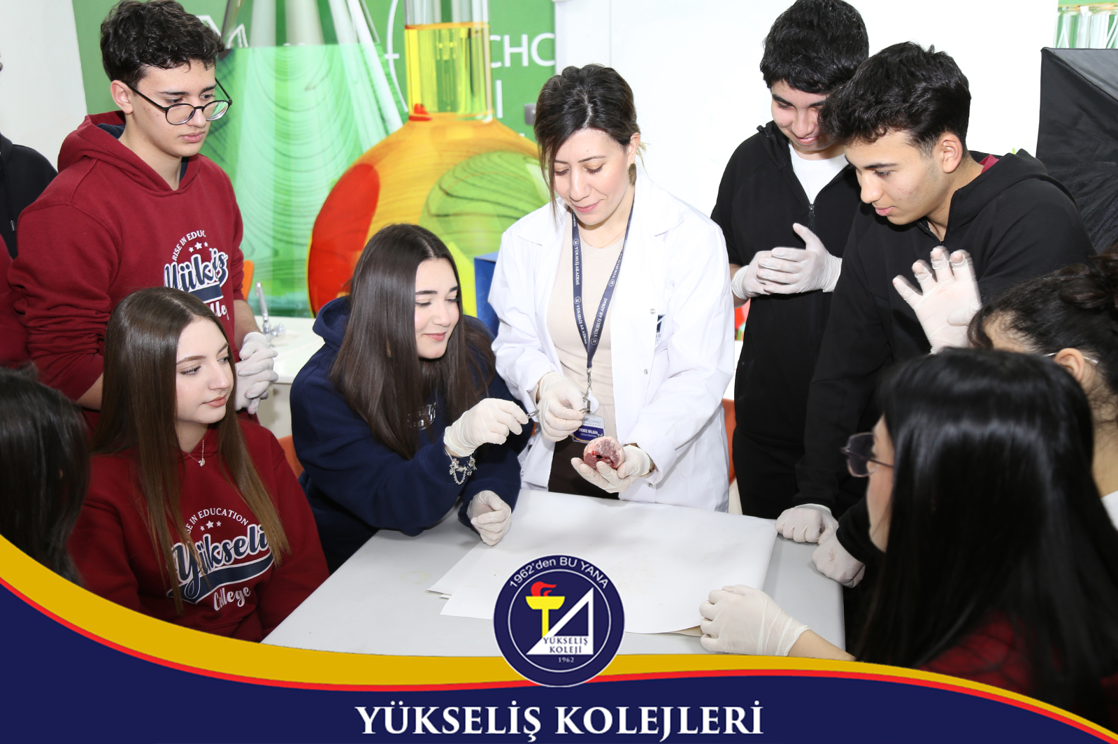🫀 Yükseliş Koleji Lise Öğrencileri ile Kalp Diseksiyonu Deneyi 🧪
