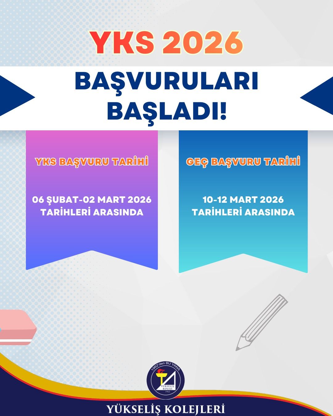 YKS 2026 Başvuruları Başladı!