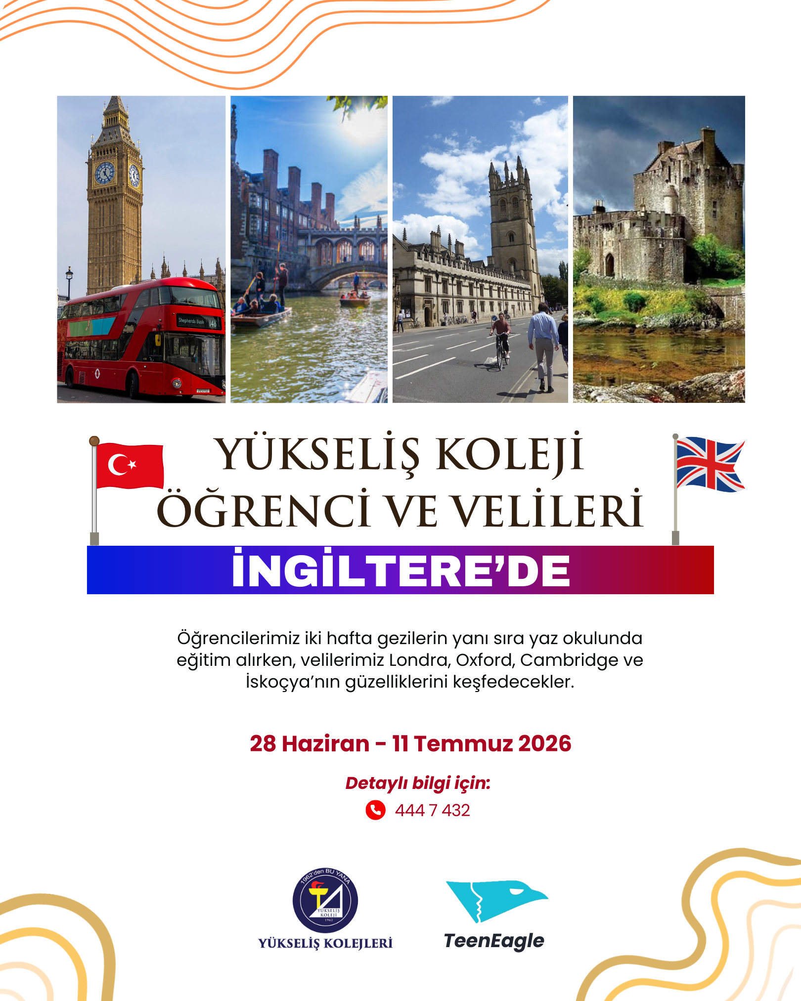 🇬🇧 YÜKSELİŞ KOLEJİ ÖĞRENCİ VE VELİLERİ İNGİLTERE’DE! 🇹🇷