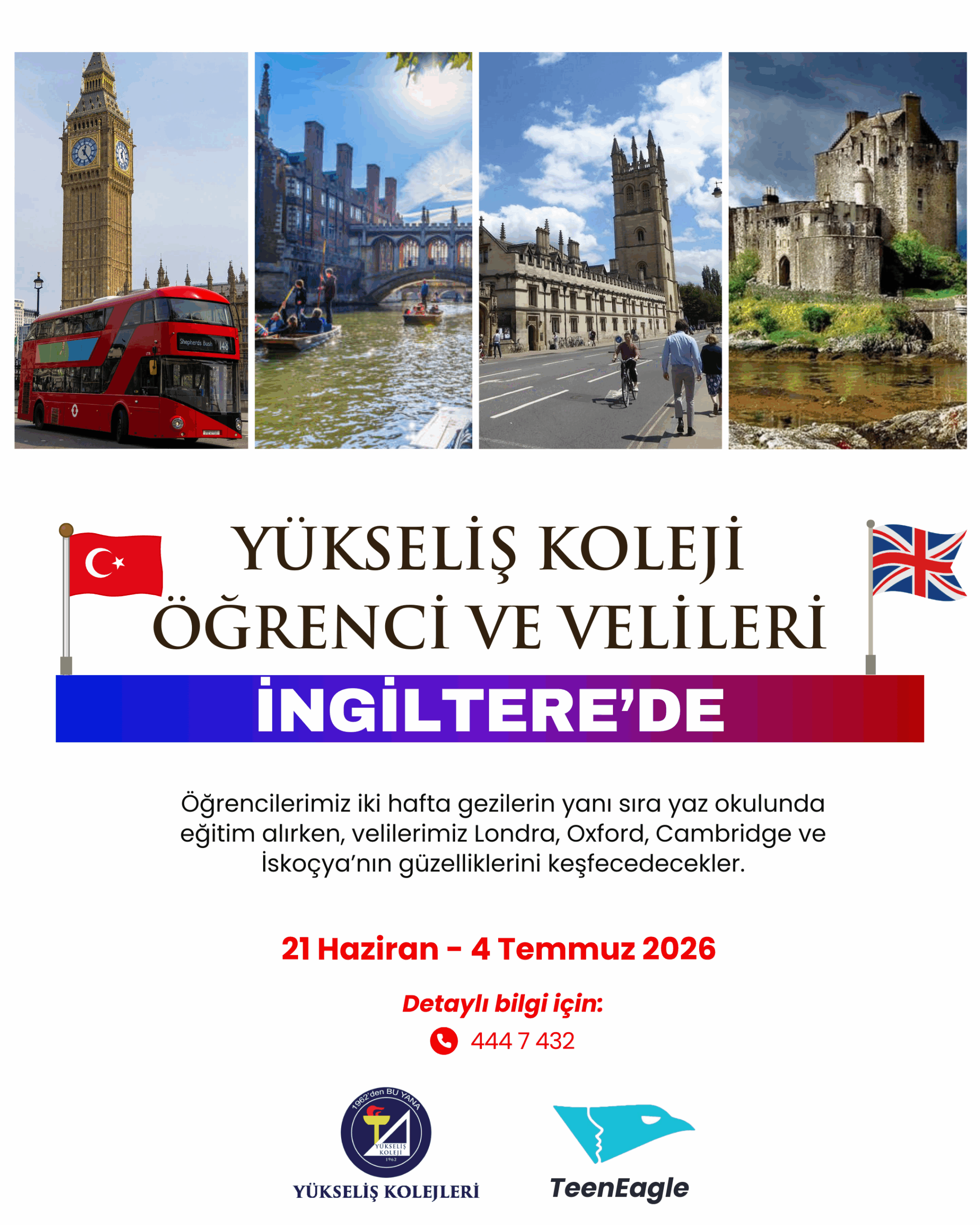 🇬🇧 YÜKSELİŞ KOLEJİ ÖĞRENCİ VE VELİLERİ İNGİLTERE’DE! 🇹🇷