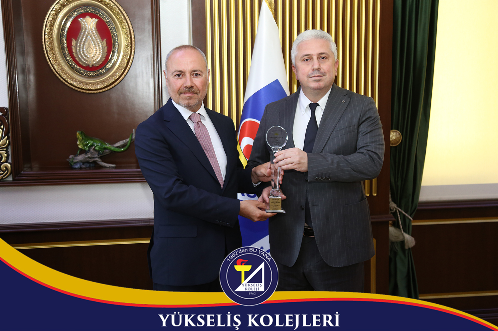 🏆 YÜKSELİŞ KOLEJİ GENEL MÜDÜRÜ AYKUT DAVUT ÖKTEM’E “ÖZEL EĞİTİM KURUMLARI YÖNETİCİ BAŞARI ÖDÜLÜ🏆