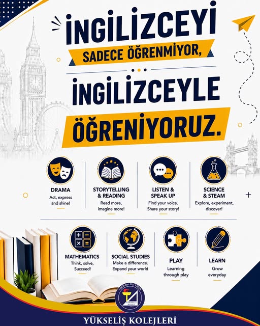 Yükseliş Koleji’nde İngilizceyi Sadece Öğrenmiyor, İngilizceyle Öğreniyoruz 🌍